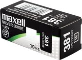 MAXELL - 381 / SR1120SW - Zilveroxide Knoopcel - horlogebatterij - 10 (tien) stuks