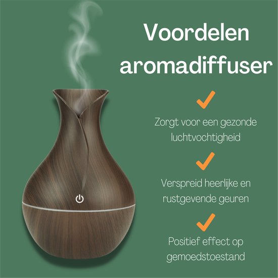 Aromatische Diffuser- Humidifier- Geurverspreider- Luchtbevochtiger- Vernevelaar