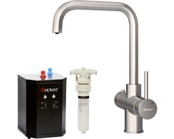 HOWAT 3 in 1 kokend water kraan incl. boiler RVS