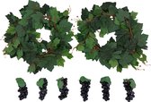 Paquet de guirlandes de faux raisins - Raisins artificiels - Blauw