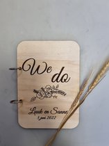 Bruiloft Gastenboek ''We Do'' - Gepersonaliseerd - A5 formaat - Trouwen - Bruiloft - Huwelijk