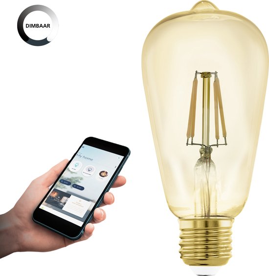 EGLO connect.z Smart LED Lamp - E27 - Ø - 2200K - Dimbaar - Zigbee