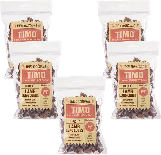 Timo Longen - Hondensnacks - 5 x Lam 100 g