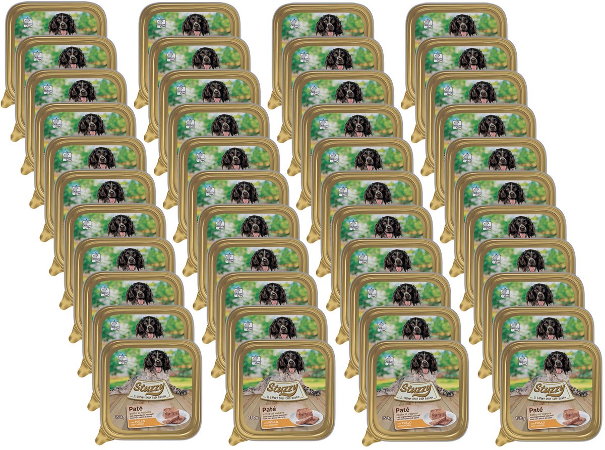 Mister Stuzzy Dog Paté 150 g - Hondenvoer - 44 x Kip