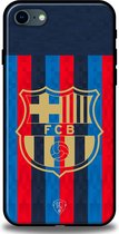 Coque de téléphone FC Barcelona - Apple iPhone 7 / 8 / SE (2020) - Coque arrière - Softcase TPU - Blauw - Rouge