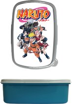lunch box - lunch box - naruto - bleu - fournitures scolaires