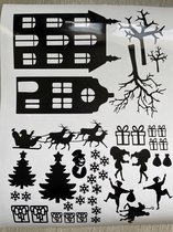 Raamstickers statisch - Raamsticker kerst - Raamsticker Sinterklaas - Raamsticker Herfst