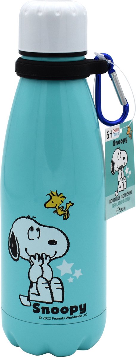 Snoopy Thermosfles 350 ml - Drinkfles 100% lekvrij - Hoge kwaliteit - BPA-vrij - Houdt je drankje tot 6 uur warm en 12 uur koud