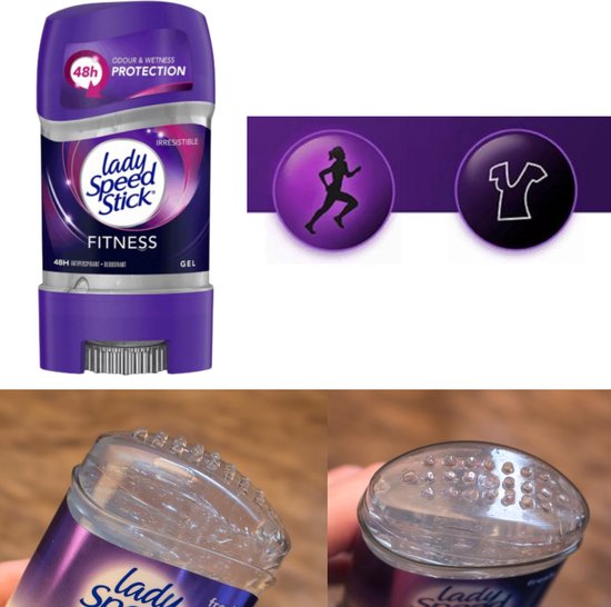 Lady Speed Stick Fitness Deodorant Gel Stick 3 x 65g Deodorant