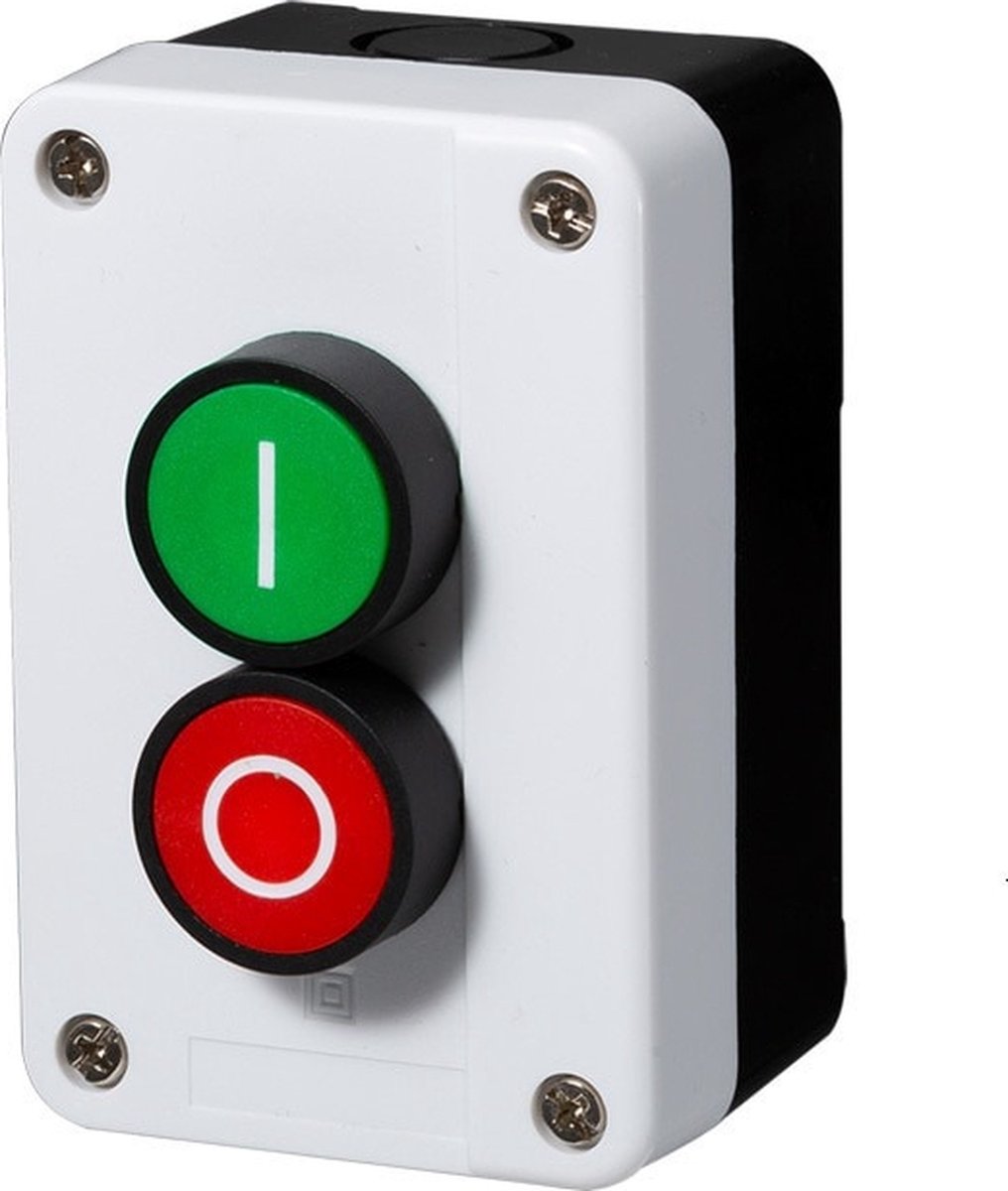 MR Elec® Start Stop Zelfsluitend Schakelaar - Waterdicht - Industriële Control Box - Met Symbool