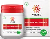 Vitals - Vitamine B12 - 2000 mcg - 100 zuigtabletten - methylcobalamine en adenosylcobalamine