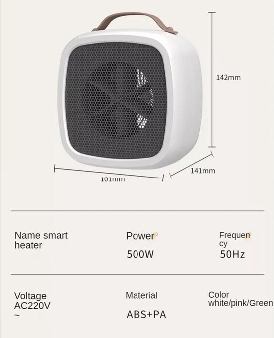 Meerdere Variant bon THEROB – Kubus Heater wit | Design Verwarming | Elektrische Kachel | 220V |  Warme... | bol.com