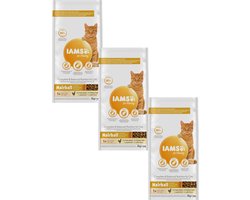 Iams Cat Adult Hairball Kip - Kattenvoer - 3 x 3 kg