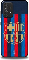 FC Barcelona clublogo hoesje - Samsung Galaxy A52/A52s - Backcover - Softcase TPU - Blauw - Rood