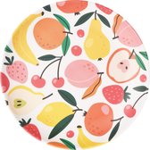 Ontbijtbord-Melamine-fleurig en vrolijk- fruit - Ø 20 cm