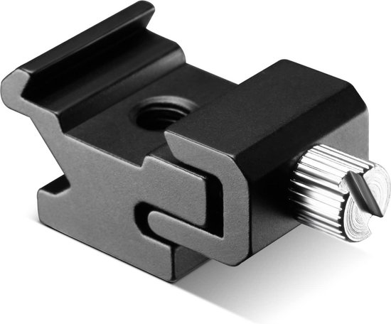 Neewer®  - Black Metal Cold Shoe Flash Stand Adapter Met 1/4-inch -20 - Statiefschroef (5 Pakjes) - Neewer