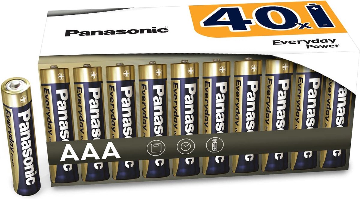 Panasonic - AAA Batterijen - Everyday power - Extra Value Pack - 40 stuks