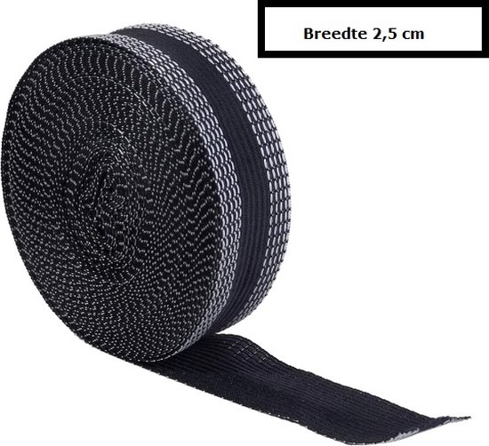 Strijkband - Zoomband - Zwart - 5 meter - zelf eenvoudig gordijnen omzomen  - broek... | bol.com