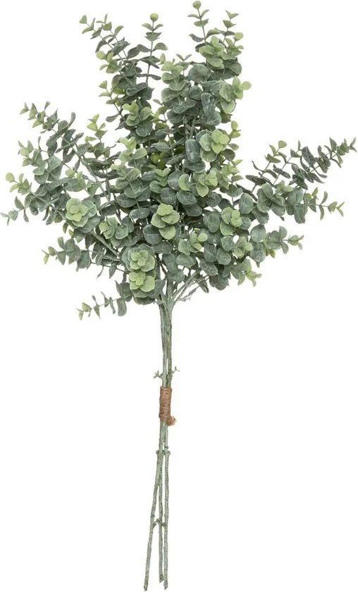 Atmosphera kunstplant boeket - eucalyptus - groen - 64 cm