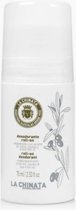 LaChinata bio Roll-On melk Deodorant voor gevoelige huid - doeltreffend - olijfolie, shea boter, aloe vera 75ml