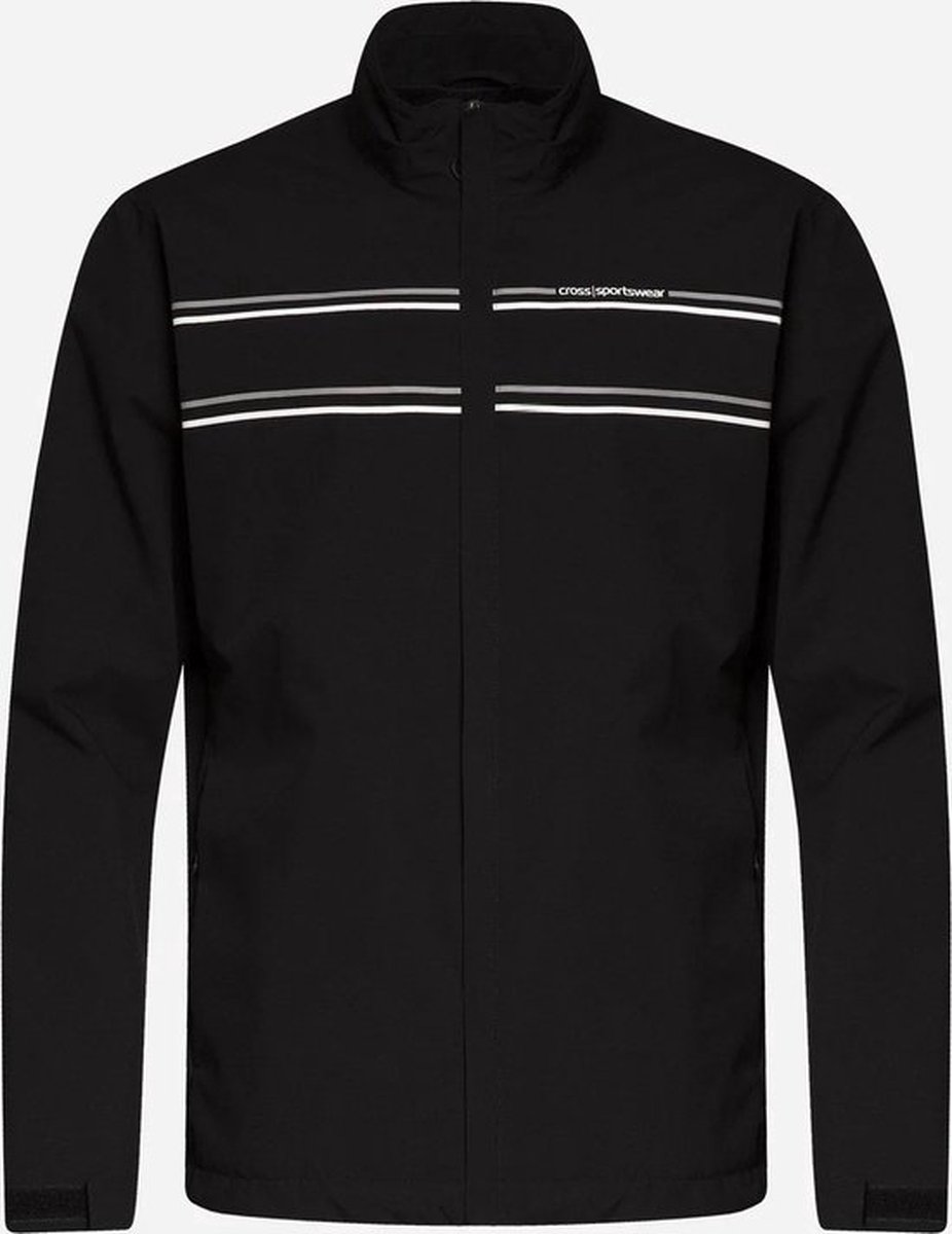 Heren Golf Regen Jack - Cross Sportswear M cloud - Zwart - M