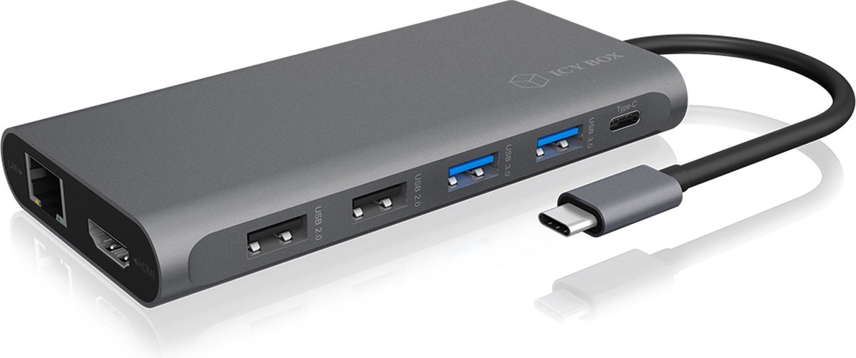 ICY BOX IB-DK4050-CPD USB-C 12-in-1 PD 100W DockingStation