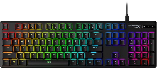 HyperX Alloy Origins - RGB Mechanisch Gaming Toetsenbord - QWERTY - HyperX Aqua Switch