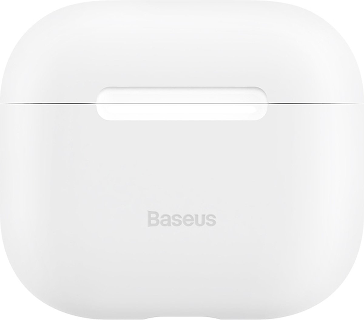 Baseus - Hoesje geschikt voor AirPods 3 - Siliconen Hoes Cover - Wit