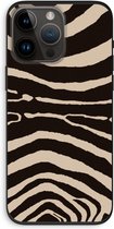 Case Company® - Hoesje geschikt voor iPhone 14 Pro Max hoesje - Arizona Zebra - Biologisch Afbreekbaar Telefoonhoesje - Bescherming alle Kanten en Schermrand