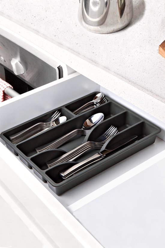 4/5 Compartimenten Bestekorganizer Dagelijkse Lade Verdeellade Rechthoek Gemakkelijk Schoon Thuis Keuken Lepel Vork Scheidingsdoos – koop de beste producten in de online winkel