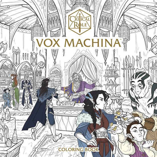 Critical Role: Vox Machina Coloring Book - cover