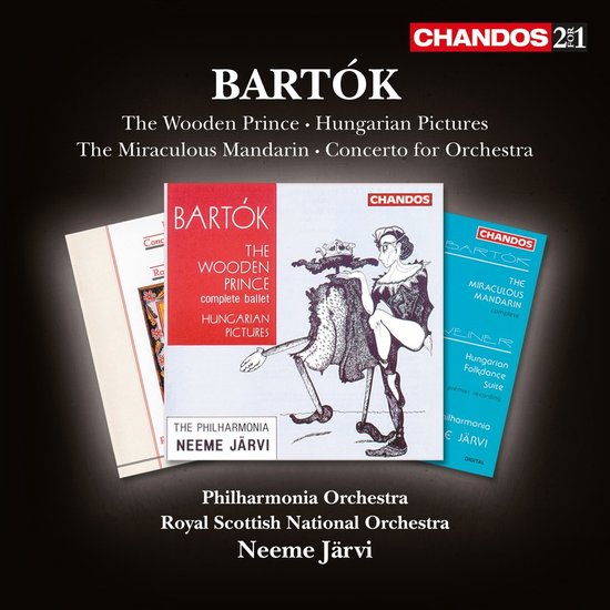 Philharmonia Orchestra, Royal Scottish National Orchestra, Neeme Järvi - Bartók: The Wooden Prince • Hungarian Pictures • The Miraculous Mandarin • Concerto For Orchestra (2 CD) (Remastered)