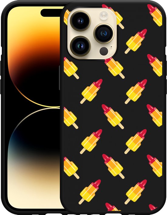 Greenwich Alcantara Case iPhone 14 Pro Max Hoesje Zwart