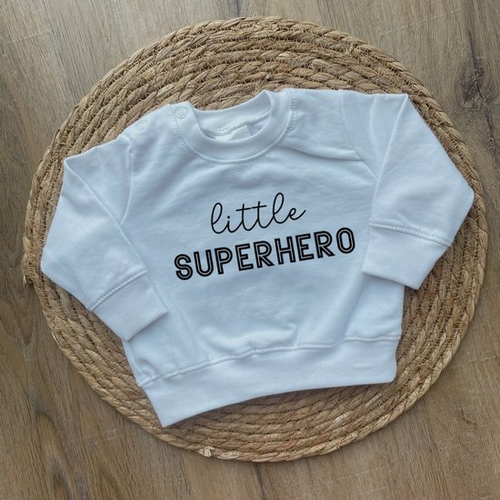 Wereldrecord Guinness Book Arab Kind Sweater voor baby - Little Superhero - Wit - Maat 74 - Dreumes - Cadeau -  Babyshower... | bol.com