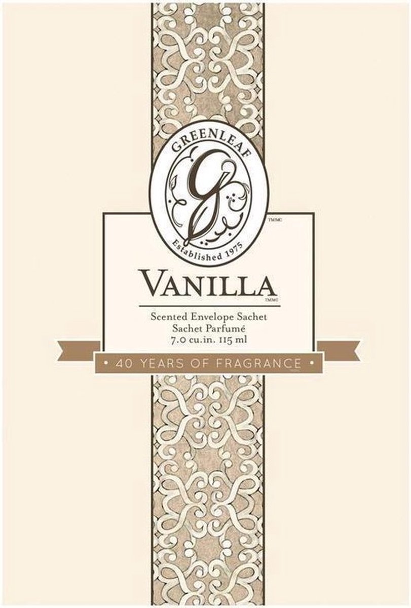 Greenleaf Geurzakje Sachet Slim Vanilla 2 stuks!