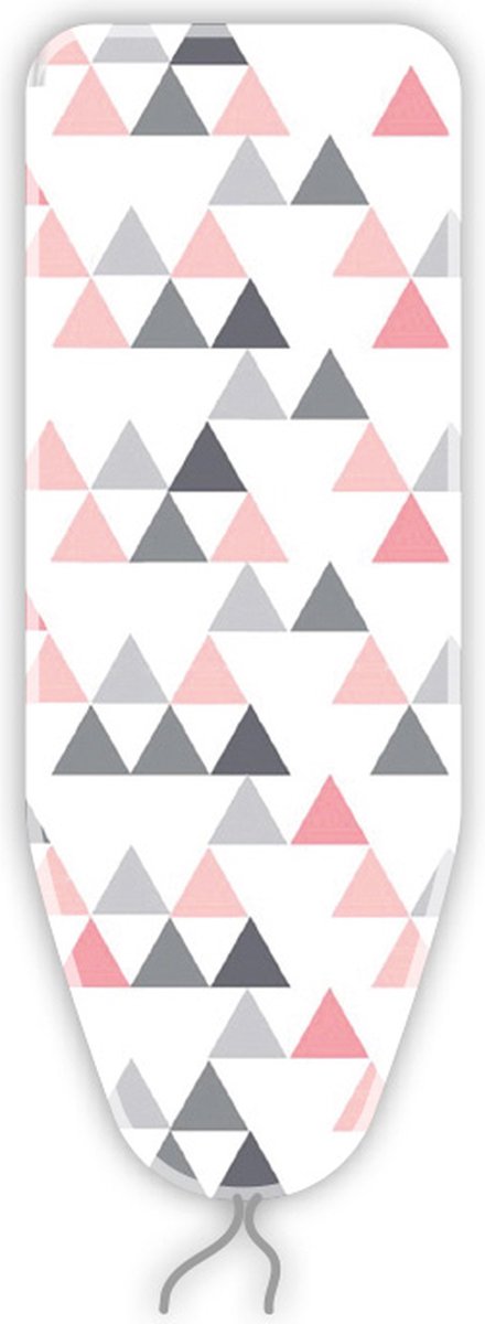 Strijkplankovertrek - Triangles - katoen - 2 mm schuim - maat M