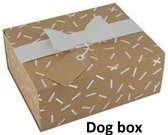 Abany - Lakse Kronch zalm snack - Dogbox - kauwmateriaal - pensstaafjes - zalmhuid - beef yerky - rawhide -  antlers medium - jachtlijn-  Abany quality design - hondensnacks - kauwstaaf hond - kauwbotten hond - kauwbot hond - 100% runderhuid