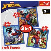 Trefl 3in1 Puzzel Spiderman 20-50 Stukjes