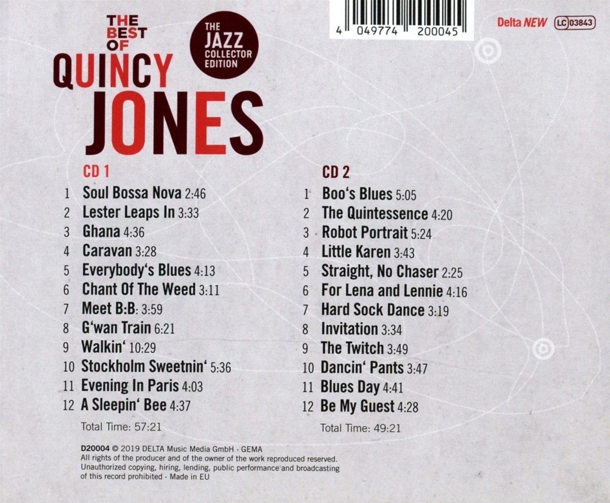 Quincy Jones The Best Of Quincy Jones (2 CD), Quincy Jones CD