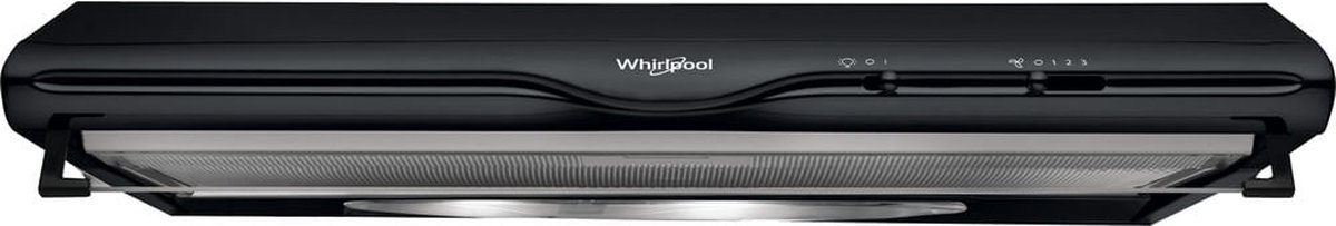 Whirlpool Afzuigkap | Model WCN65FLK | Zwart | 110 - 270 m³/uur | D | 115 W