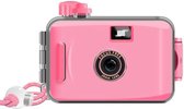 Narvie -herbruikbare camera met rol en waterdicht voor bruiloft of vakantie -Met film rol in kleur - Analoge Camera - Camera - Kleur roze