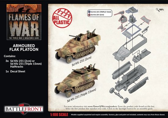 LP062 BEST VALUE MODELS Maquette 1/35 Char tank SDKFZ 251/17 Flak RGT