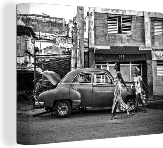Tableau sur toile Oldtimer - Cadillac - Voiture ancienne - Voiture  classique à Cuba -... | bol.com
