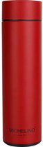 Michelino isoleerfles slimme thermosfles met LED temperatuur display - bidon drinkfles -  (thermosfles) 0,5 liter - rood