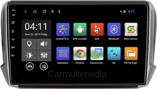 Autoradio 10 pouces 4G+64G Android 10 pour Peugeot 208 2012-2016 sans  fil... | bol.com