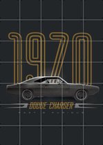 IXXI Dodge Charger 1970 - Wanddecoratie - 140 x 100 cm