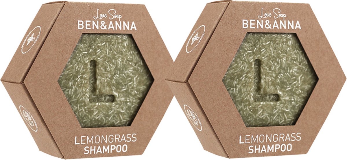 Ben & Anna - Love Soap Lemongras - Shampoo - 2 pak