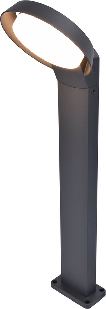 LUTEC Polo - LED lamp op sokkel voor buiten - Donkergrijs