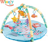 Wisely - Baby / Peuter Gym – Baby Speelmat – Inclusief Hangers - Educatief Speelgoed – Smartgames voor kinderen – Stimuleert Ontwikkeling Kinderen – Speelgoed Baby’s – Ontwikkelingsspeelgoed