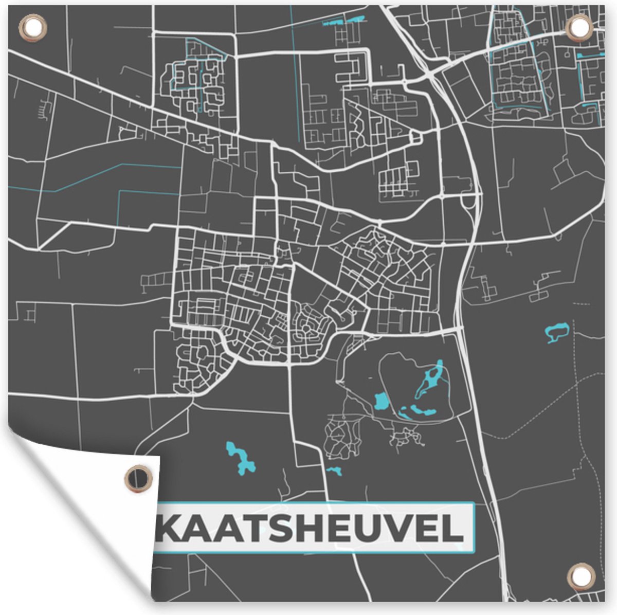 PosterMonkey Fotolijst incl. Poster - Plattegrond